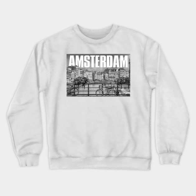 Amsterdam Cityscape Crewneck Sweatshirt by PLAYDIGITAL2020